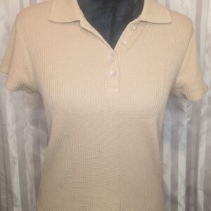 Women's Tan Polo Shirt